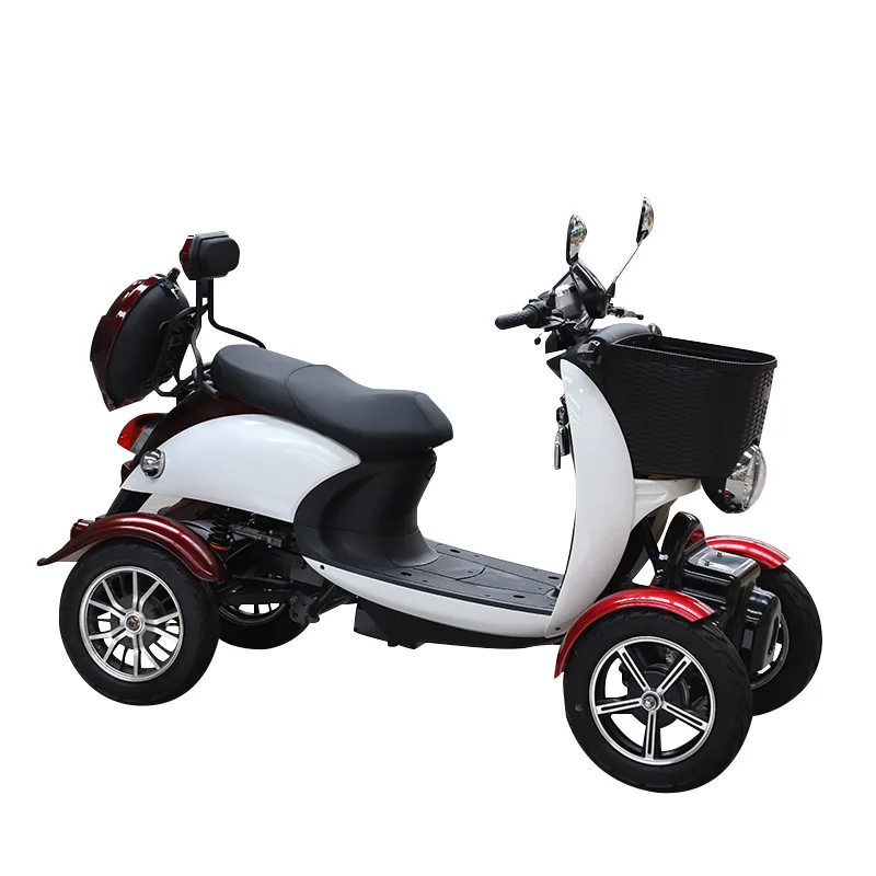 

Elderly scooter double electric car disabled car four-wheeled household small slow elderly battery moped