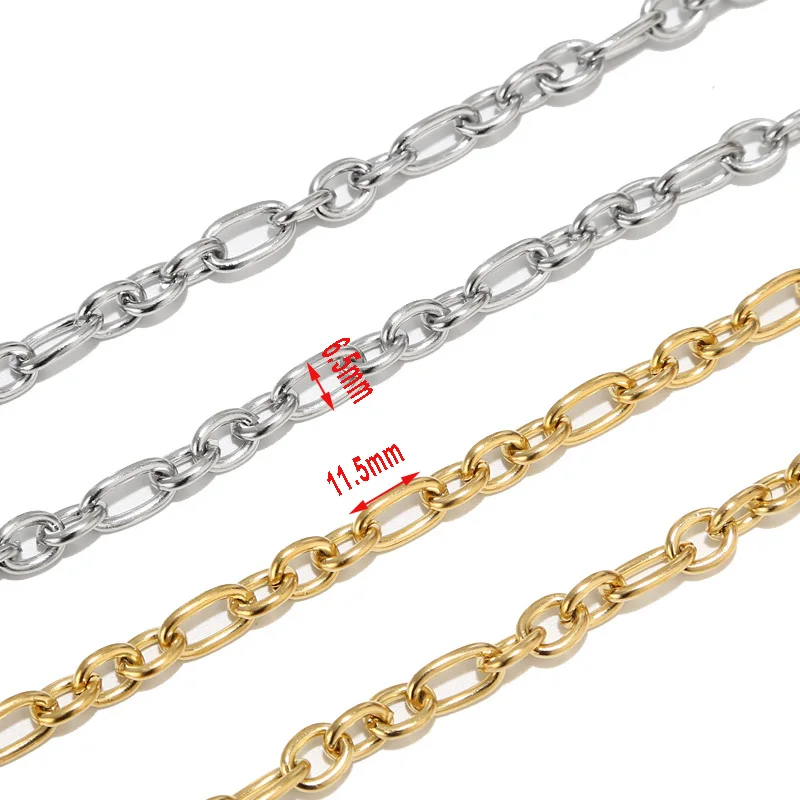 1M/2M/5M สแตนเลสสตีล6.5มม.รอบโซ่3:1 Oval Link Chain สำหรับ DIY เครื่องประดับทำสร้อยข้อมือผลการค้นหา