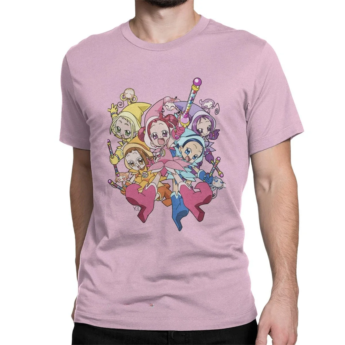 T-shirt à col rond pour hommes et femmes, ange magique, mignon, anime Kawaii, vêtements pour filles, Harajuku, Ojamajo Doremi Ts