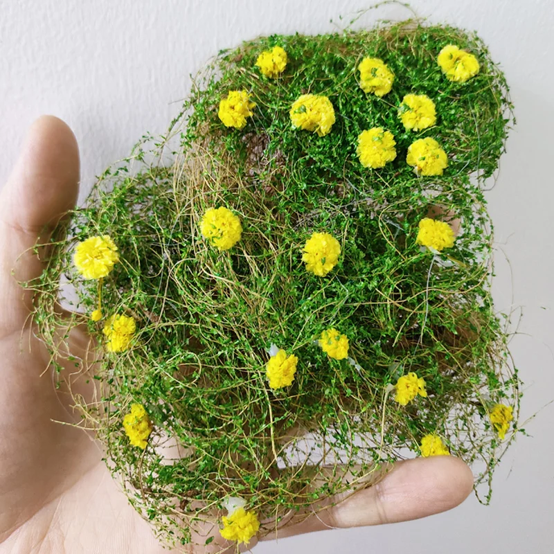 مصغرة محاكاة زهرة الكرمة نموذج نبات العشب لبناء الجدار/السياج الديكور DIY بها بنفسك طاولة الرمل المشهد المواد Diorama عدة #2