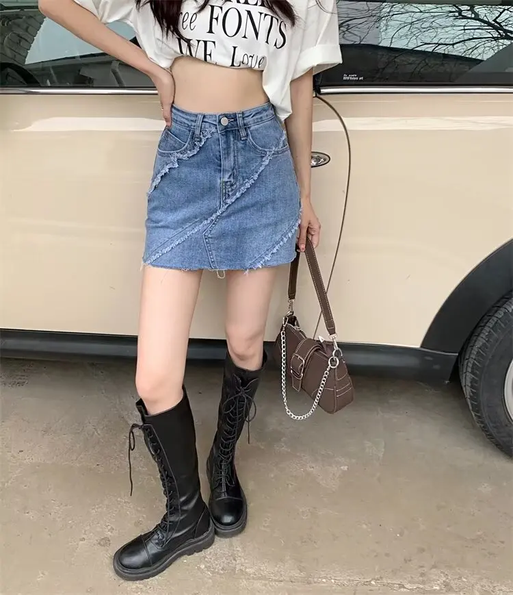 Y2k الجينز فضفاض منخفضة الارتفاع شورت جينز سراويل نسائية ملابس امرأة كبيرة الحجم ملابس الصيف Shoujo فتاة نمط السراويل متوهج الدنيم #4