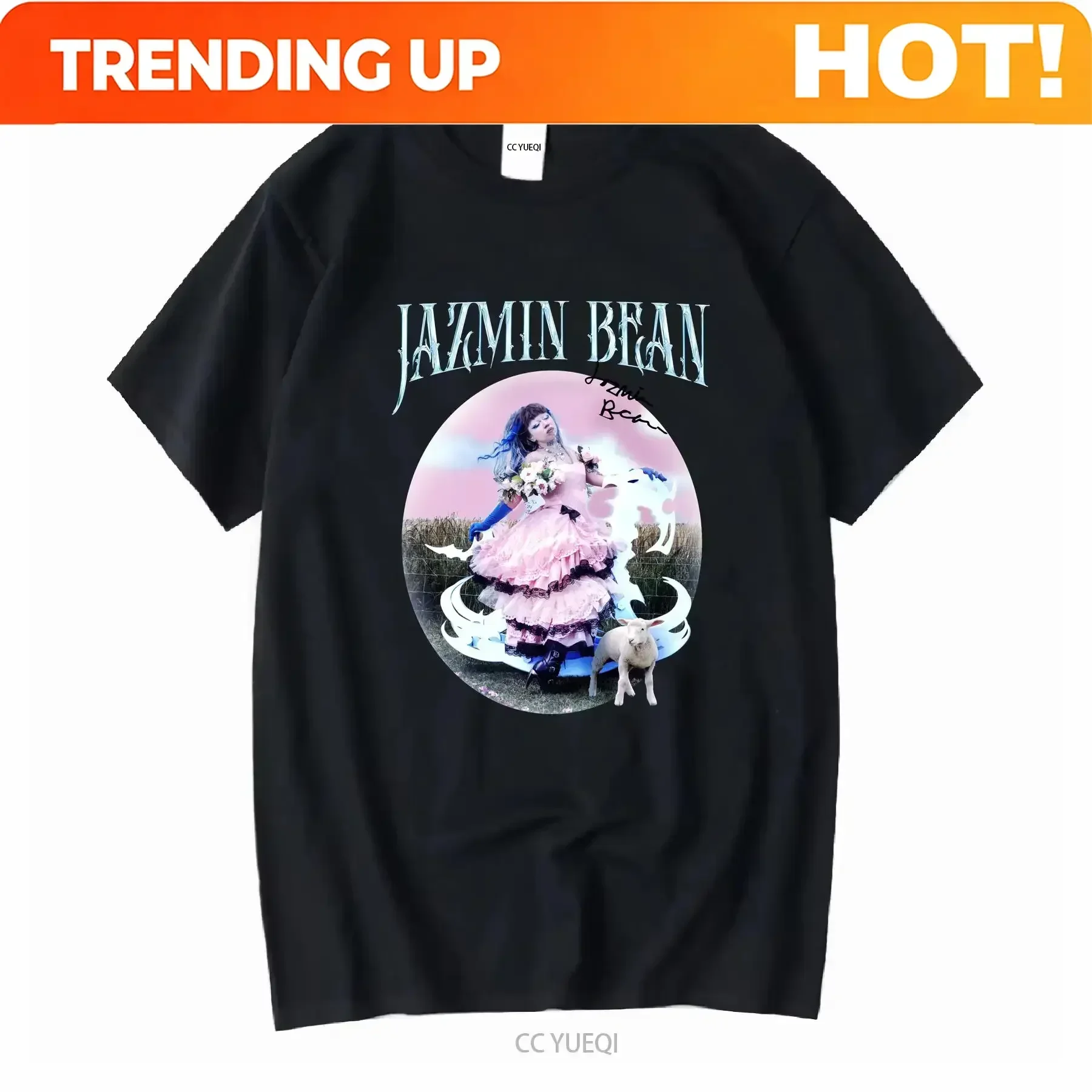 Customization Shirt Hot Jazmin Bean Traumatic Livelihood Black All Size T Shirt P416 Long Sleeves Vintage Washed Casual Breathab