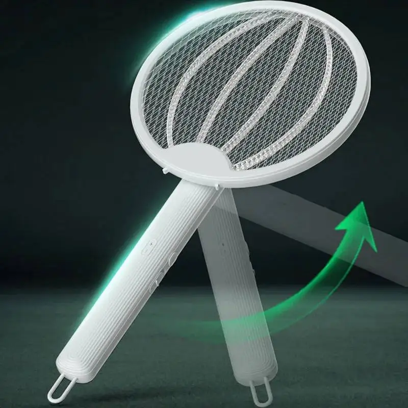 

Foldable Electric Mosquito Killer Fly Swatter Trap 4 In 1 USB Rechargeable Insect Killer With UV Light Bug Zapper 3000V