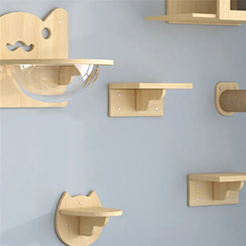 

Cat Hammock Climbing Platform, Wall Platform, Small Solid Wood Cat Climbing Frame