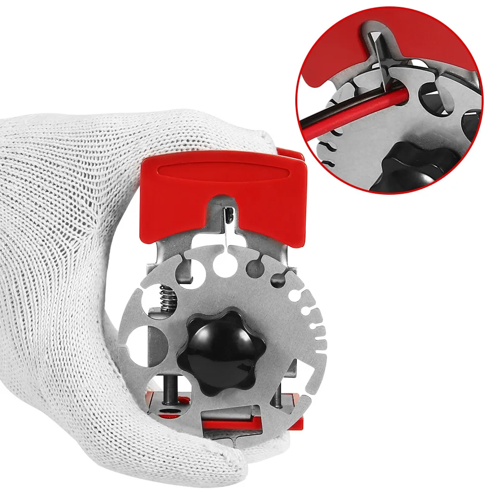 Universal Handheld Quick Wire Stripper Machine Cable Cutter Pliers Tool Cable Wire Stripping Machine with 10 Blades