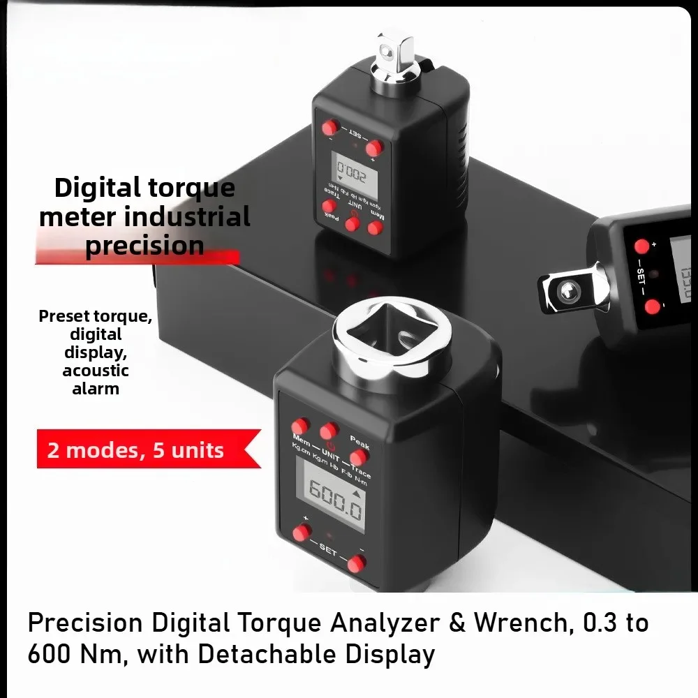 NF Precision Digital Torque Analyzer & Wrench, 0.3 to 600 Nm, with Detachable Display