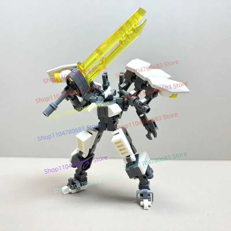 MOC New Minifigure Mechanical Mecha Robot Toy, Building Blocks Collectible Ornament, Holiday Gift
