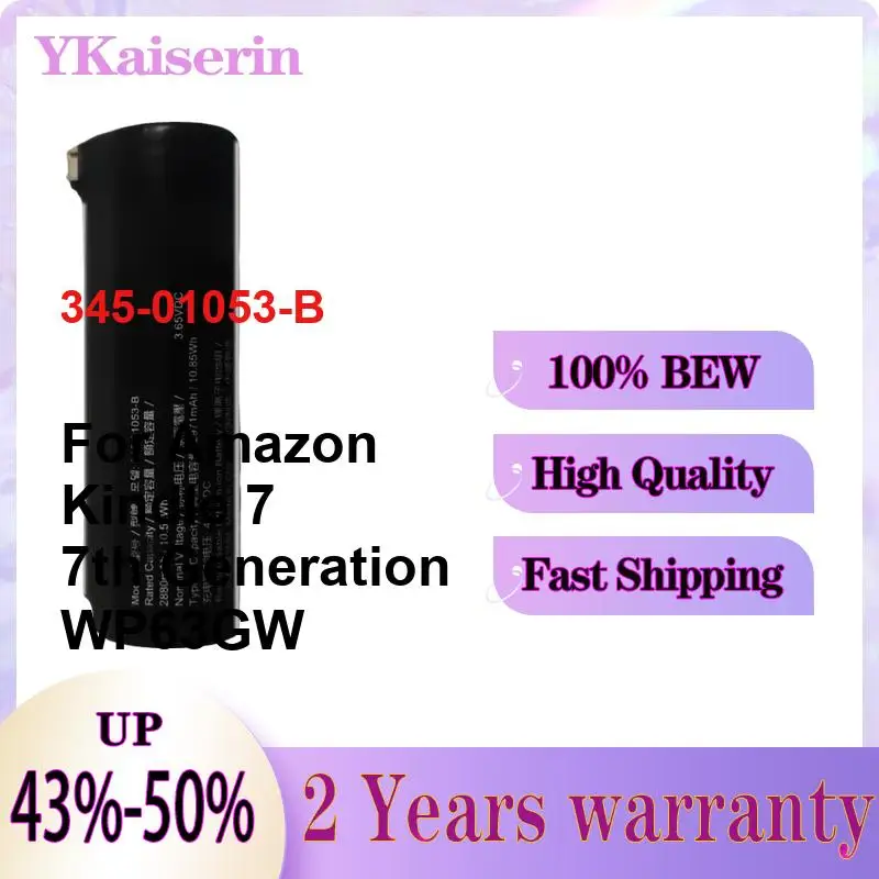 For Amazon Kindle 7 7th Generation WP63GW Scanner Battery 345-01053-B High-Capacity 2880mAh