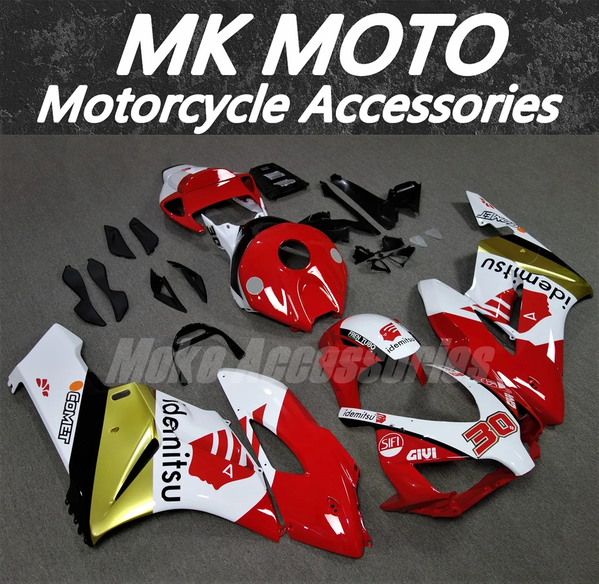 Motorcycle Fairings Kit Fit For Cbr1000rr 2004-2005 Bodywork Set High Quality ABS Injection New Red White Glod