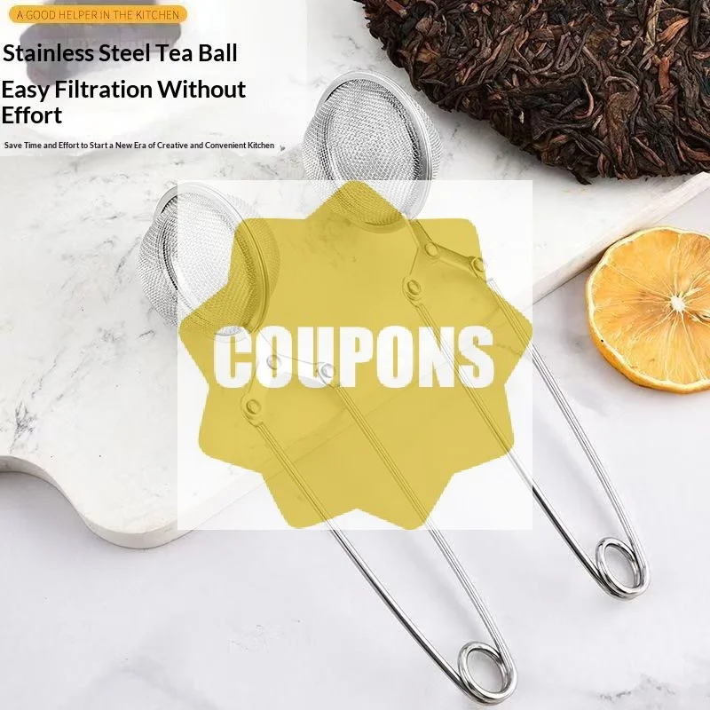 1PC Creative Stainless Steel Tea Ball Infuser Filter Squeeze Leaves Herb Mesh Strainer Tea Infuser Reusable Teapot Gadgets