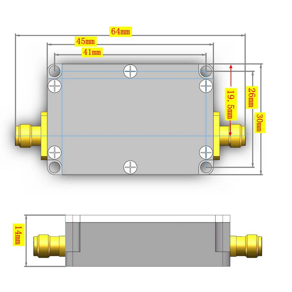 SBB5089 TQP7M9103 2.4G 1W RF Power Amplifier 30dBm Microwave High Linear FOR Ham Radio AMP TYPE-C USB 2.4GHZ Wifi