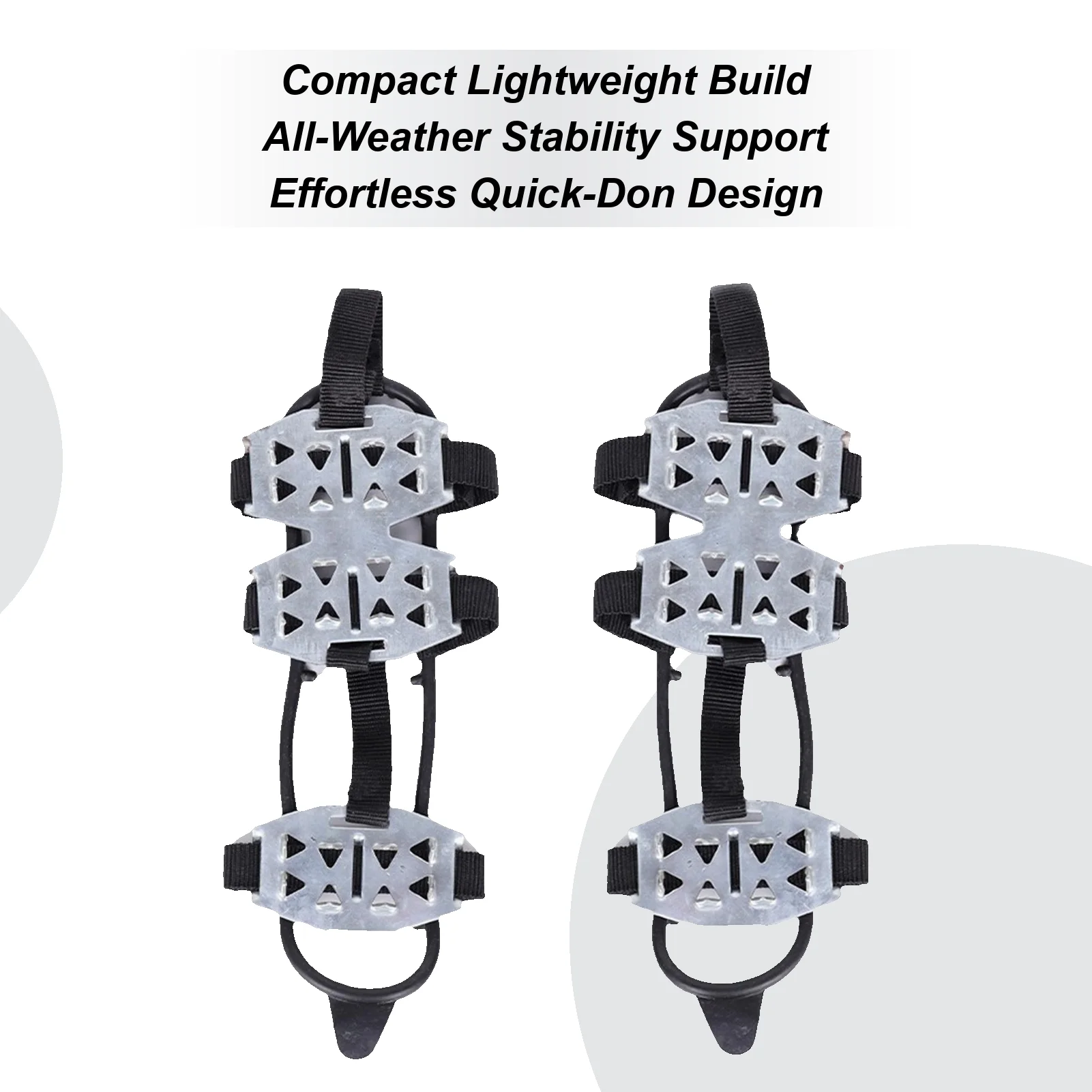 مسامير الأحذية المضادة للانزلاق الأشرطة الجر المرابط المسامير الجليدية للأحذية لفصل الشتاء المشي لمسافات طويلة تسلق الصيد الرحلات في الهواء الطلق #1