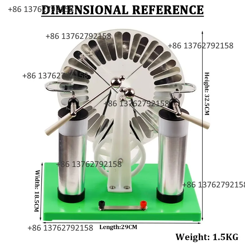 Wimshurst Static Machine Electrostatic Generator Physics Static Electricity  Lab Experimental Equipment