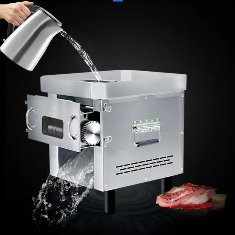 

Desktop stainless steel meat slicer 850W commercial Automatic multi-function cutting machine Electric high power Slice cutter