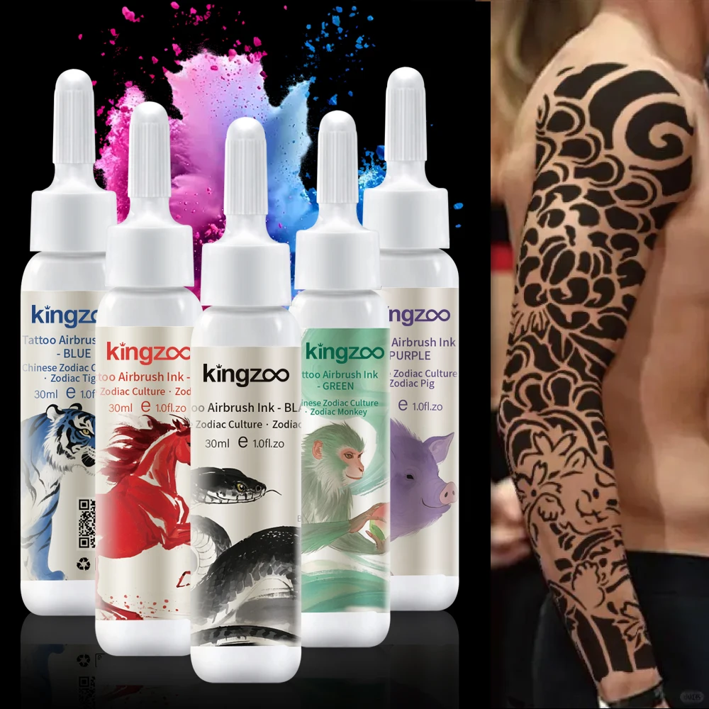 

Ginzo 12 Zodiac Organic Temporary Tattoo Ink Body Art Waterproof Sweatproof Natural Plant Paint Arms Any Part Of The Body 30ml