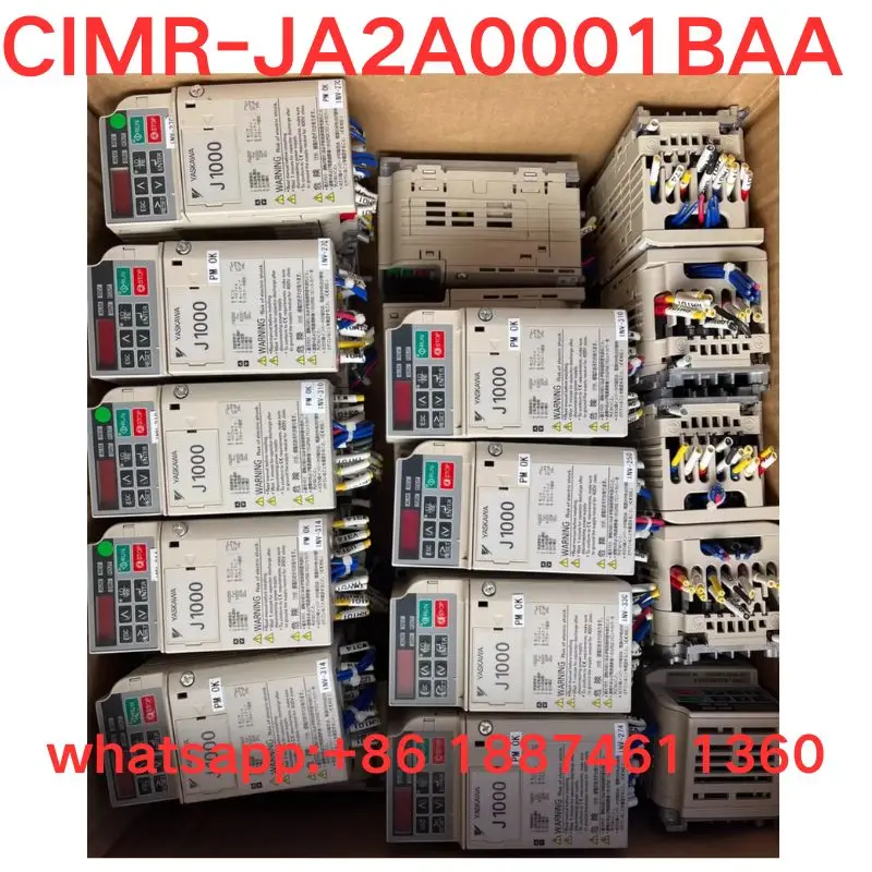 

Second-hand test OK CIMR-JA2A0001BAA Yaskawa frequency converter 0.2KW/0.1KW 220V
