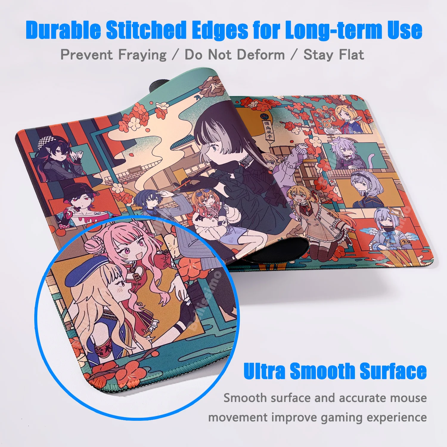 أنيمي فتاة مكتب حصيرة J Kufuutei Raden ماوس الوسادة PC خزانة الوسادة E-الرياضة السجاد البساط الألعاب اكسسوارات ألعاب XXL لوحة المفاتيح Tablemat