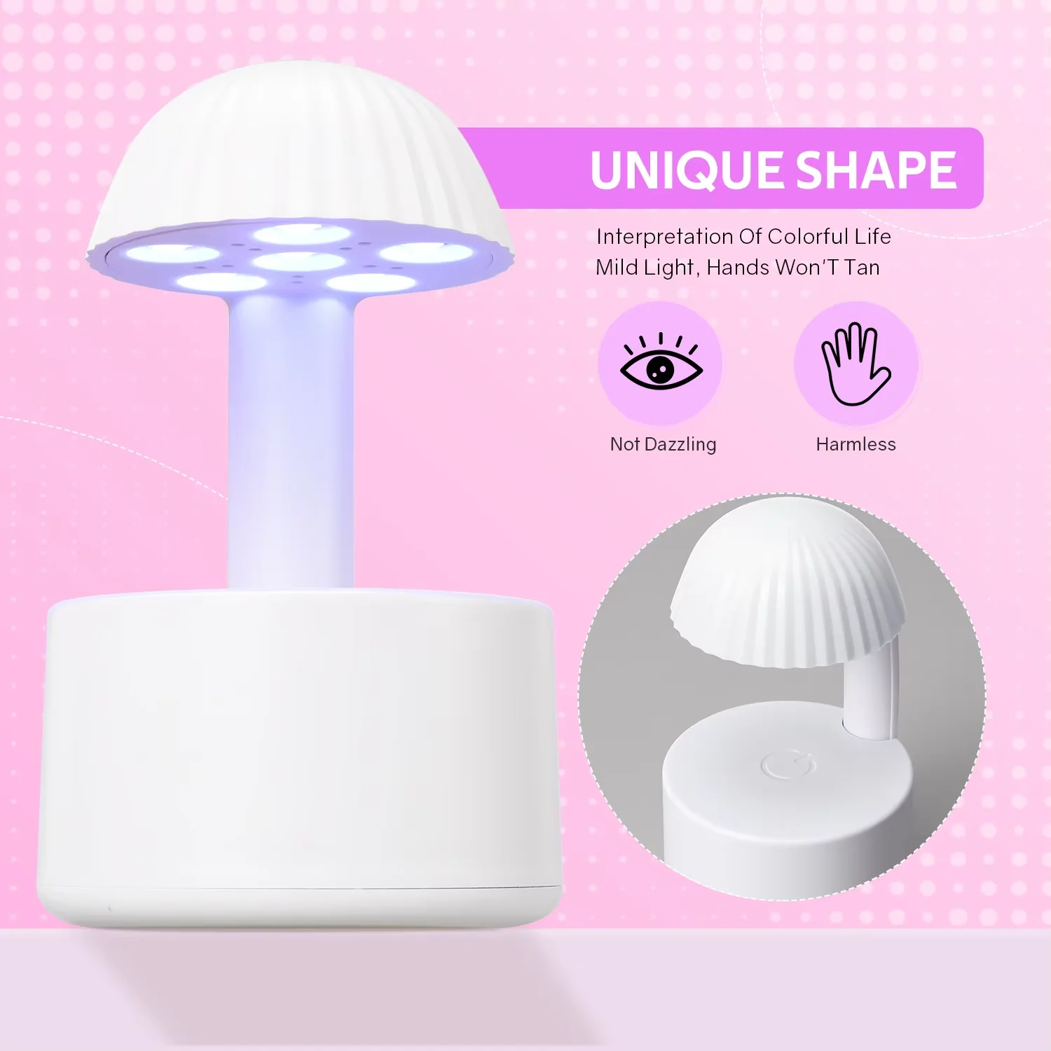 LULAA Mini Flash Cure lumière pour ongles en Gel lampe à ongles à séchage rapide Flash Cure lampe pour Salon de manucure maison bricolage manucure