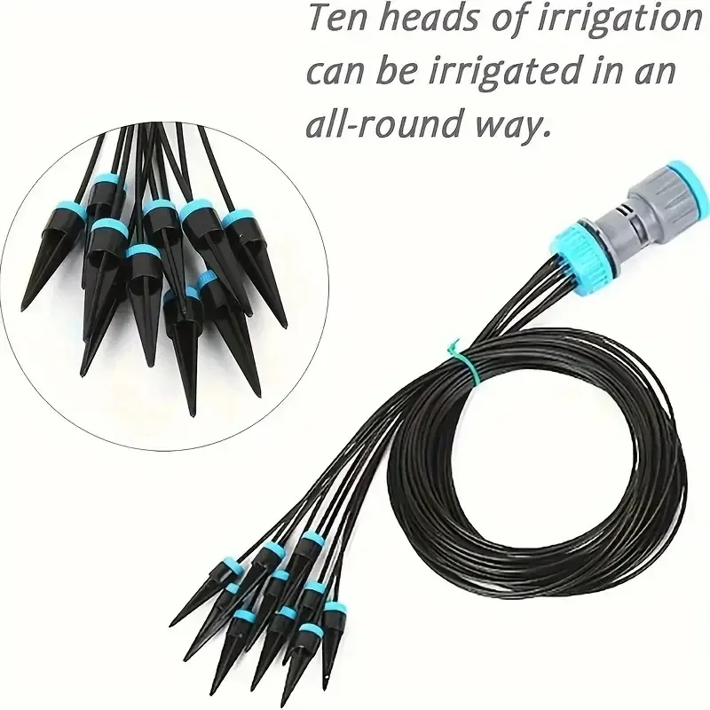 Garden Automatic Watering Device, Gardening lrrigation System, Drip Seepage Device With 10 Dripper Head Kit For Greenhouse