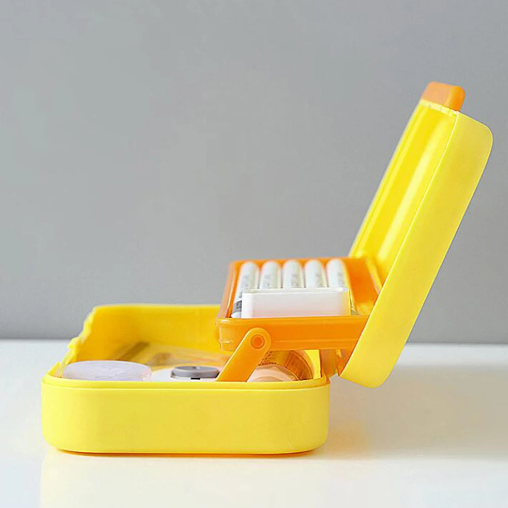 

2pcs Student Pen Case Double Layer Pencil Box Plastic Stationery Box For Pens Pencils Markers Crayons Large Capacity