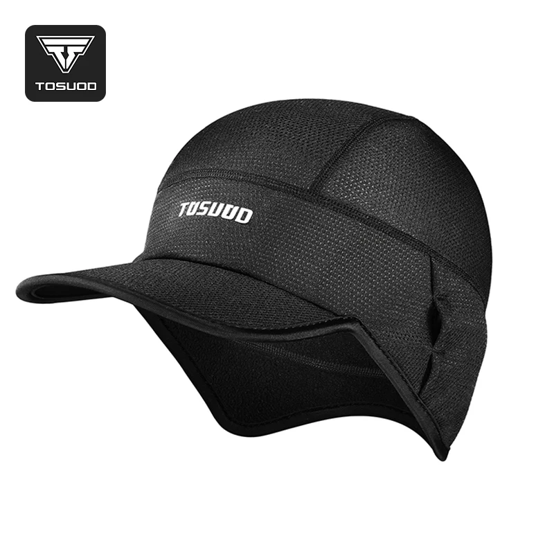 قبعة ركوب الدراجات من الصوف المقاوم للرياح من TOSUOD، قبعة شتوية دافئة للرجال والنساء، أغطية رأس رياضية للتزلج في الهواء الطلق