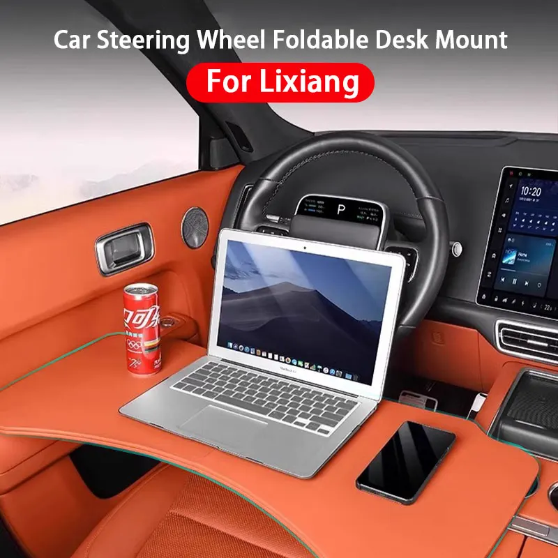 For Leading LI Lixiang L6 L7 L8 L9 2024 Car Steering Wheel Board Laptop Foldable Desk Mount Eating Drinks Tray Folding Holder