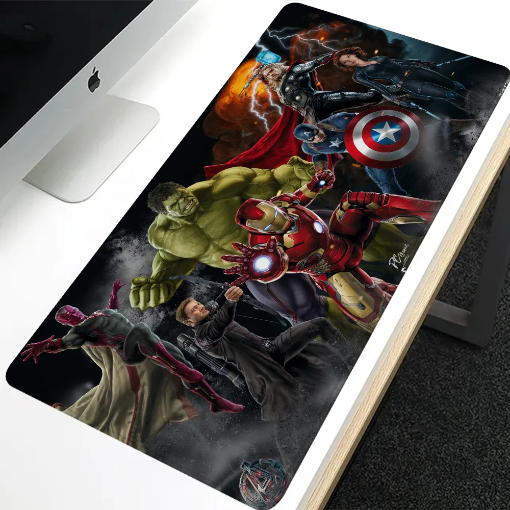 Alfombrilla de escritorio Marvel para juegos, alfombrilla de ratón de Anime, 900x400, Accesorios de escritorio, accesorios de configuración de Pc y oficina, alfombrillas de mesa de ordenador