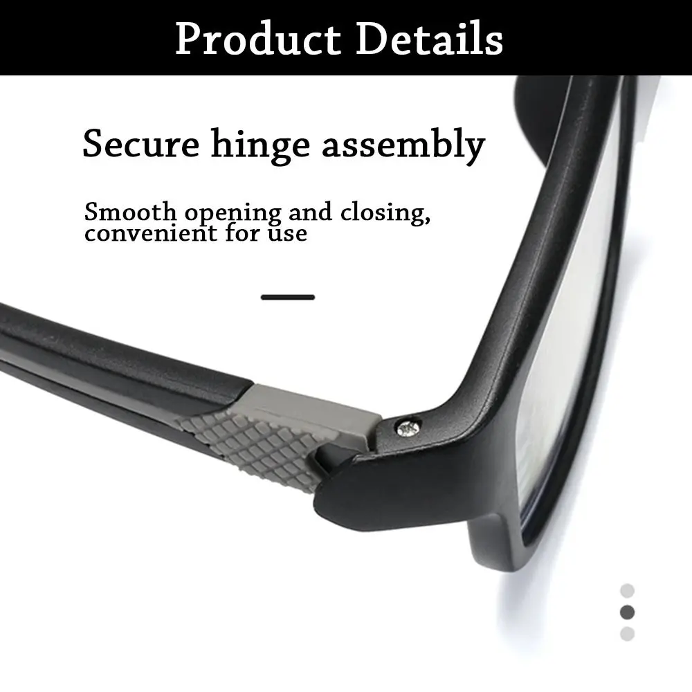 نظارات قراءة كلاسيكية بسيطة للمكتب لحماية العين ومضادة للضوء الأزرق، نظارات خفيفة للغاية لقصر النظر الشيخوخي #5