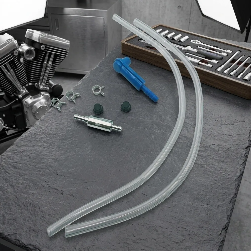 Brake Bleeder Kit With One-Way Check Valves Quick-Connect Hose For Motorcycle Hydraulic Brake And Clutch Fluid Changing