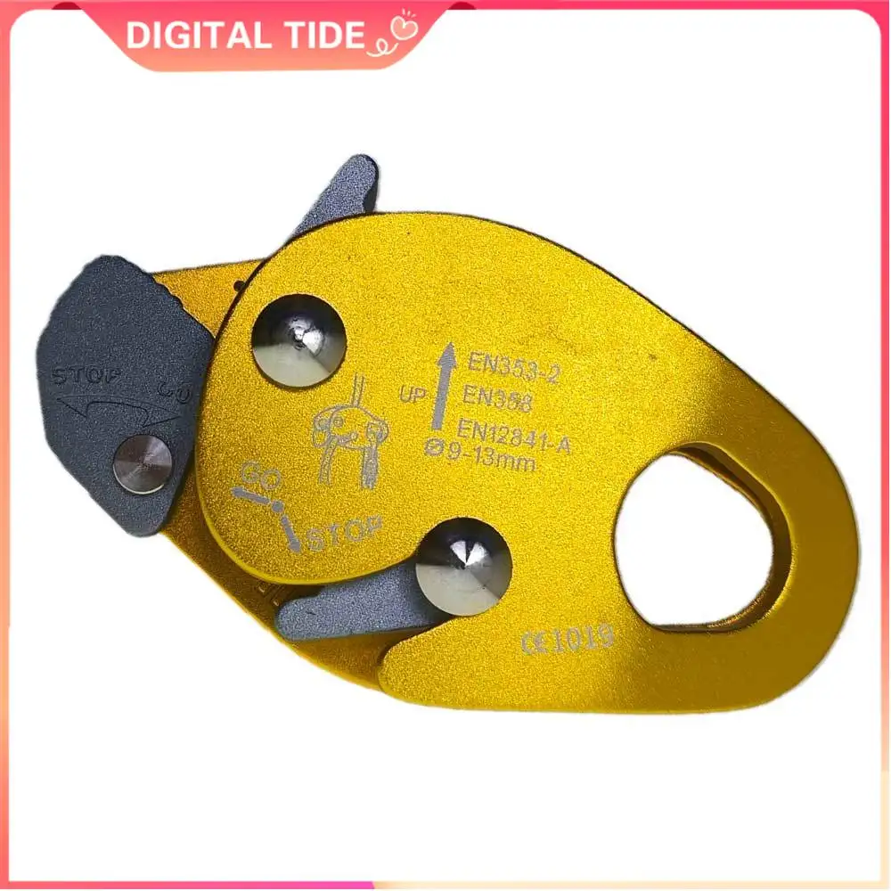 Outdoor Climbing Rope Grab Clamp Arborist Fall Arrester Protection Self Locking Descender Self Braking Stop Rope Clamp Safety