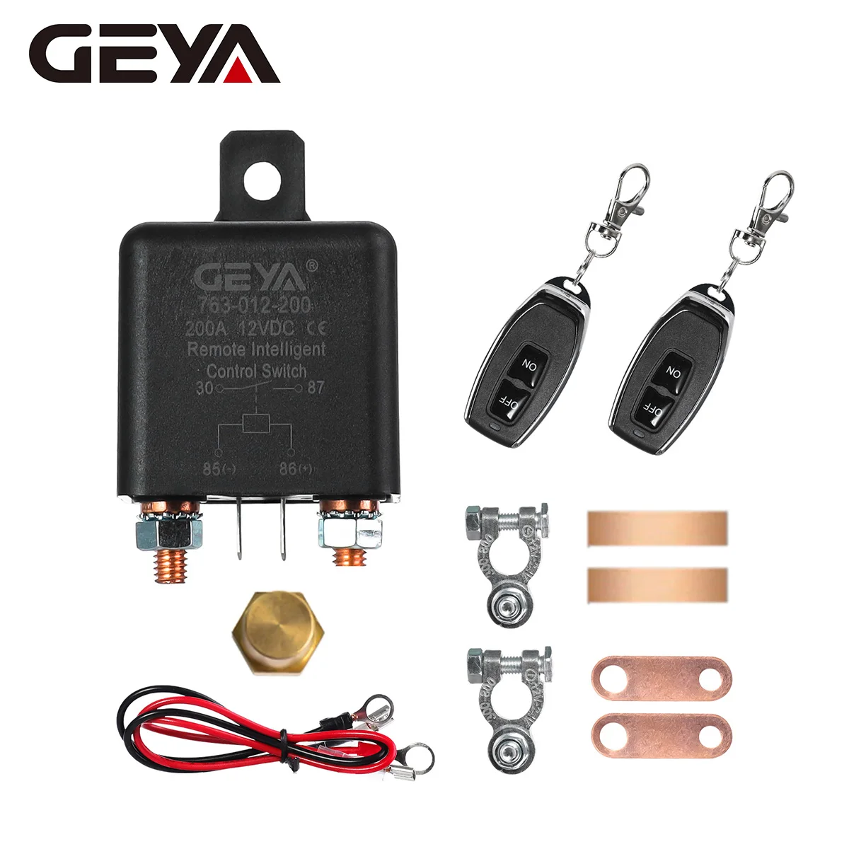 

Anti-Theft Remote Battery Disconnect Switch Battery Kill Switch Automotive Relay 12V Control Battery Cut Off Isolator Switch
