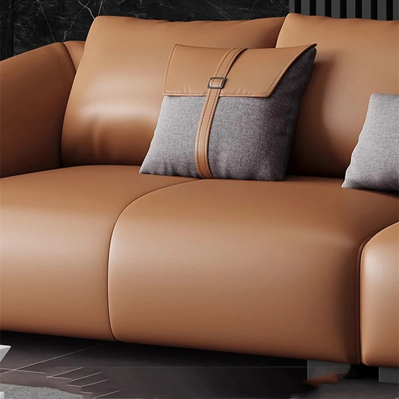 Office Leather Minimalist Sofa Livingroom Sets For Living Room Full Set Day Bed Chair Sleeper LuxurySofa Sala De Estar Furniture