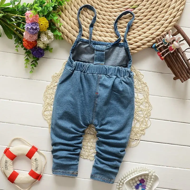 2024 Spring Autumn Baby Girl Clothes Sets Toddler Cartoon Mickey Mouse Minnie T-shirt Overalls Jeans 2pcs Suit Children Clothing