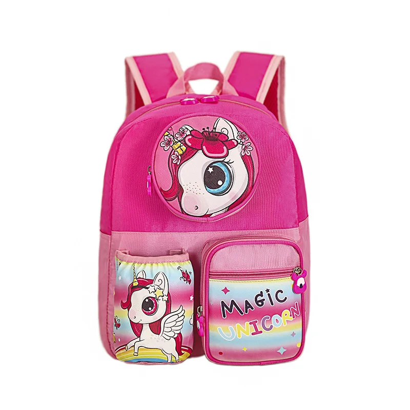 Mochilas escolares de dinosaurios y unicornios para niños y niñas, mochilas de Anime Oxford para guardería, mochila ligera de dibujos animados, novedad