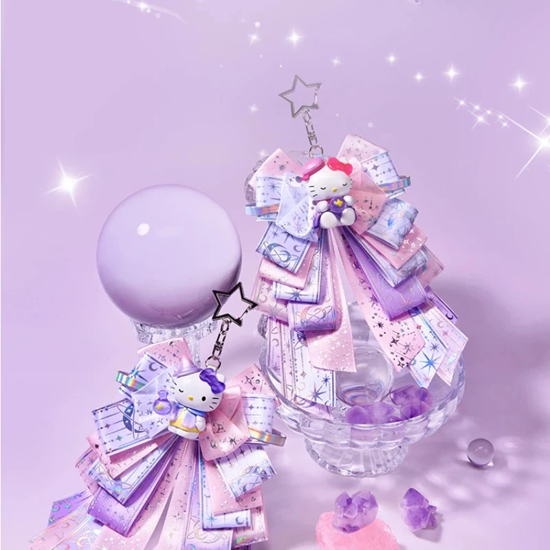 Novo genuíno sanrio hellokitty constelação estudo série caixa cega brinquedos acessório de cabelo saco charme caixa mistério presente aniversário da menina