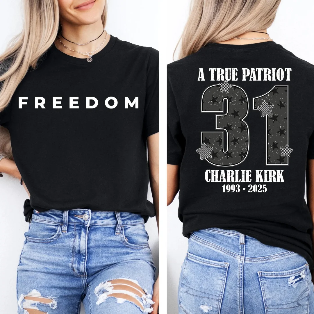 تشارلي كيرك هنا أنا لورد أرسلني قميصًا، قميص تشارلي كيرك الصلاة، الملابس المسيحية، قميص الإيمان الحرية Harajuku