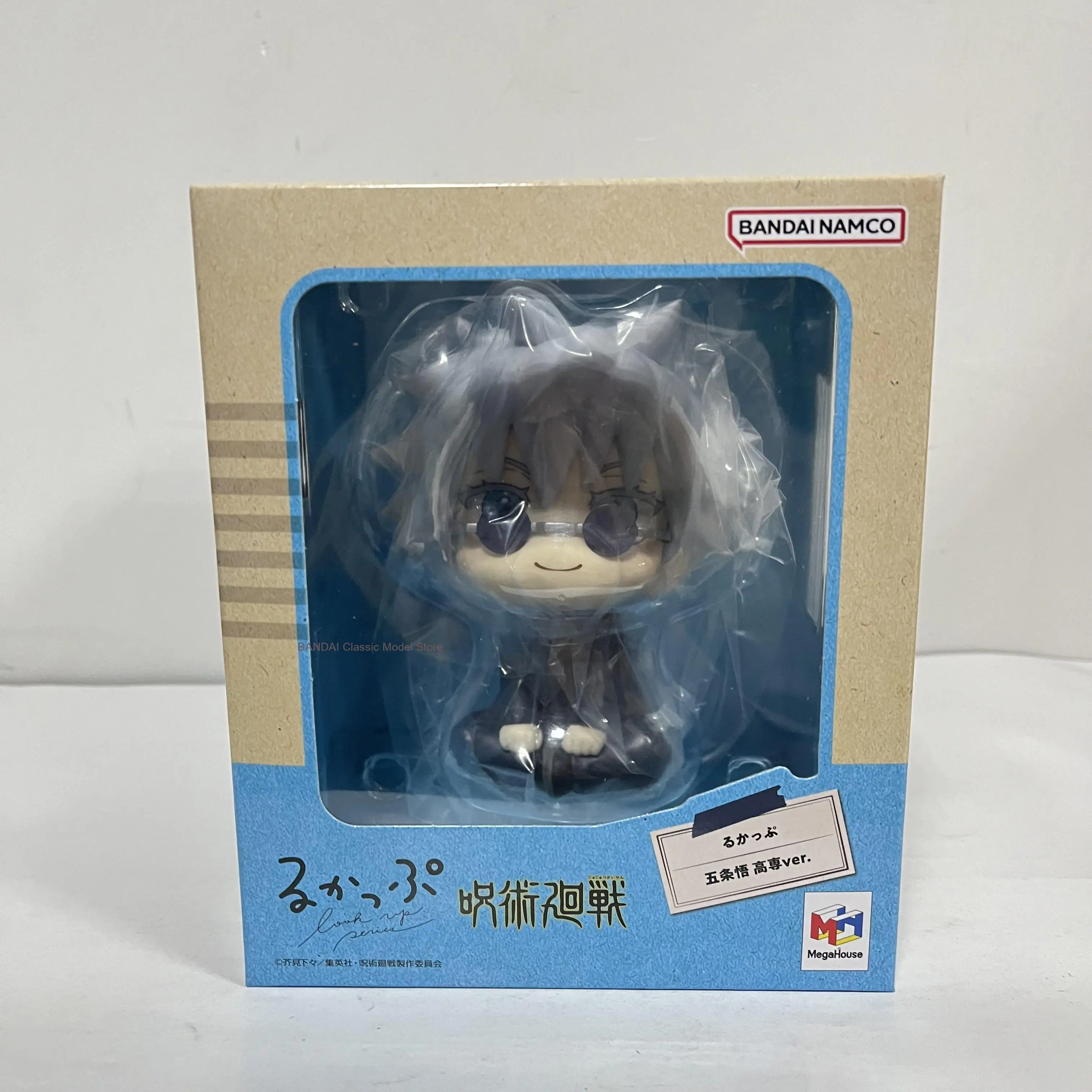 オリジナルアニメフィギュア-メガハウス-ルックアップ-呪術廻戦-五条悟-金徹糖呂-アクションフィギュア-カワイイqバージョン-pvc在庫あり