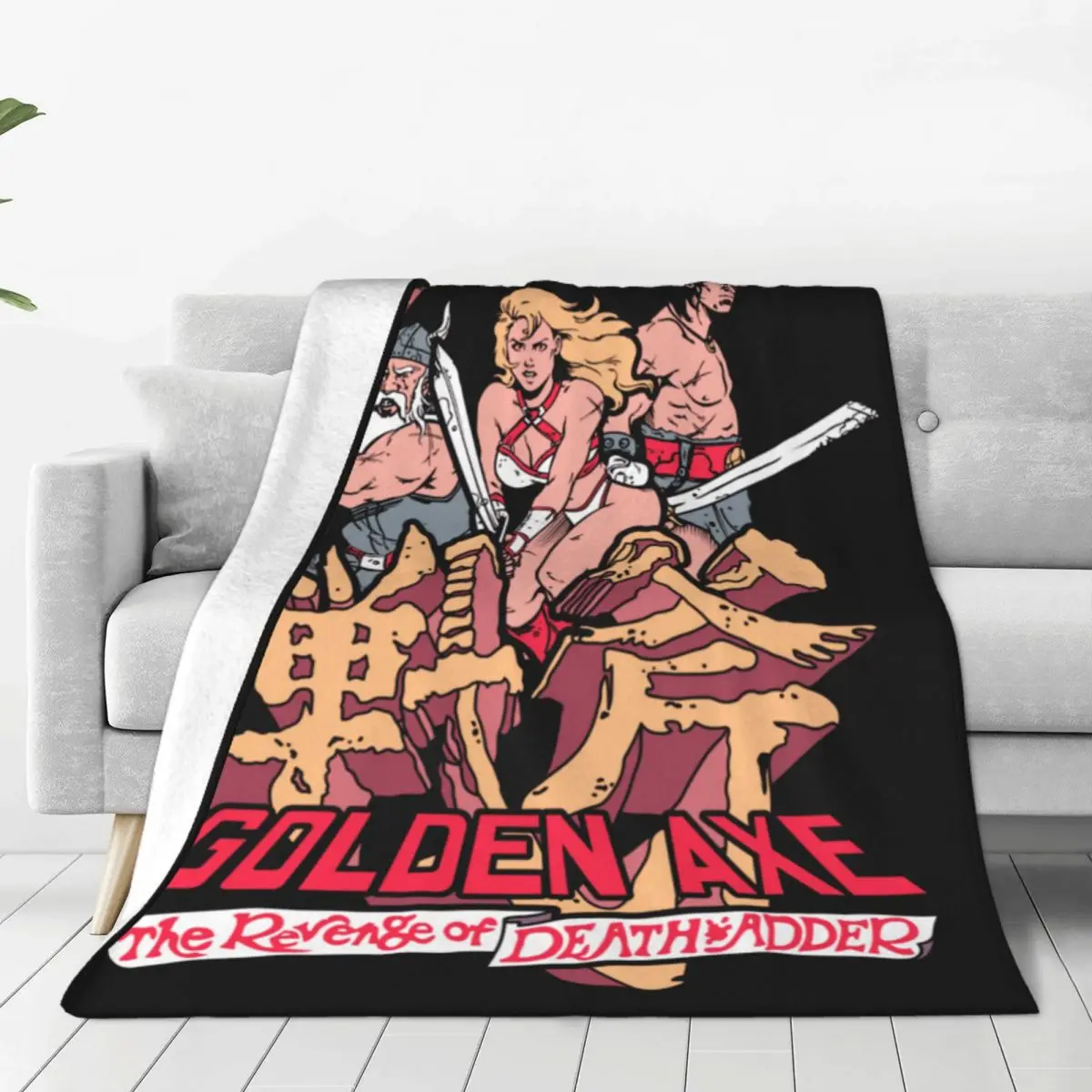 Golden Axe Arcade Video Game Blanket Velvet Suit for All Season Sofa Throw Blanket Relax Lightweight Thin