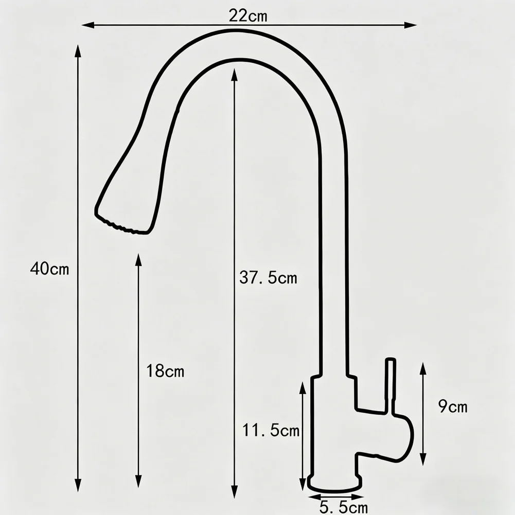 Stainless Steel Kitchen Faucet with Pull Out Sprayer Head and Dual Flow Stream Spray Modes for Residential Use