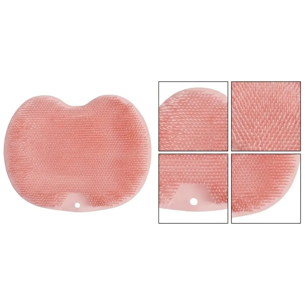 Non-Slip TPE Shower Mat Serving as Back Scrubber and Foot Exfoliator with Efficient Dead Skin Removal and Circulation Support