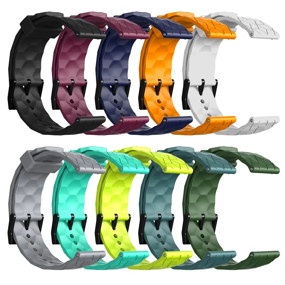 Pulseira de silicone de 20 22mm para xiaomi watch s3 s1 2 pro 46mm 42mm ativo/cor para huami amazfit gtr 4 3 padrão de futebol pulseira esportiva