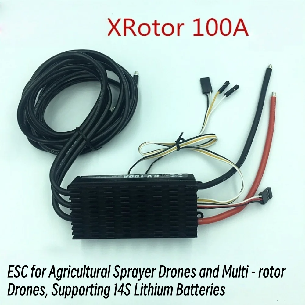 

FATJAY Hobbywing XRotor-100A-HV-V3 6-14S 100A ESC Brushless Electronic Speed Controller for RC Aircraft Plant Protection Drone