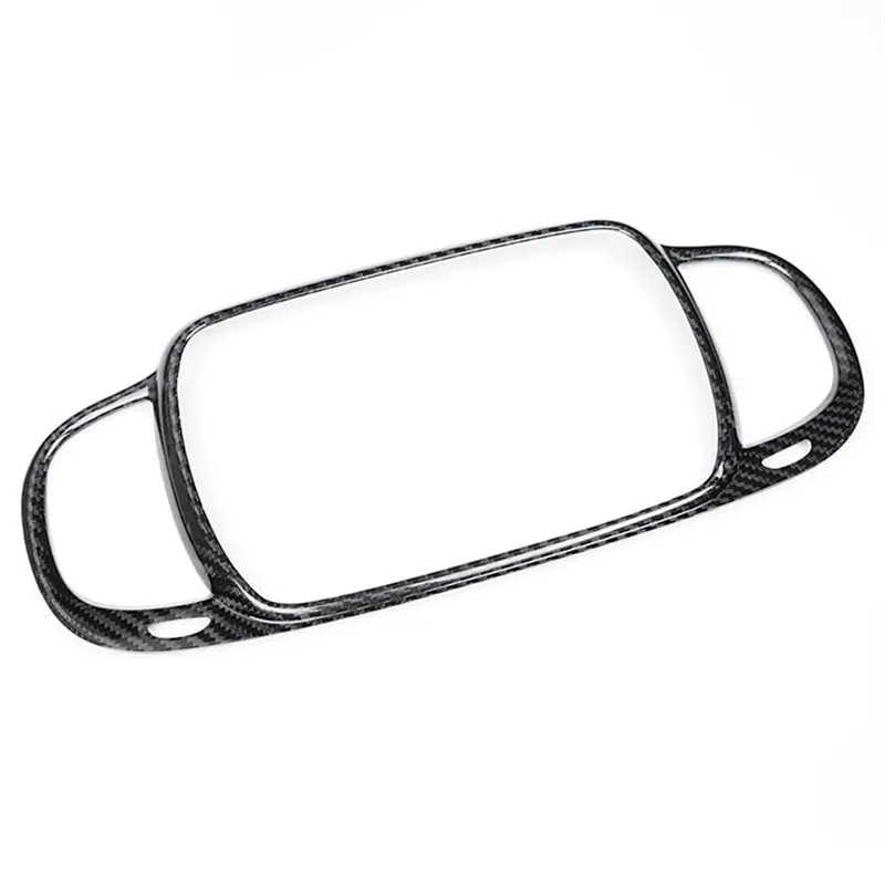 

Carbon Fiber Car Dashboard Navigation Screen Frame Cover For Fiat 500 21-2023 LHD Air Condition Outlet Trim Center