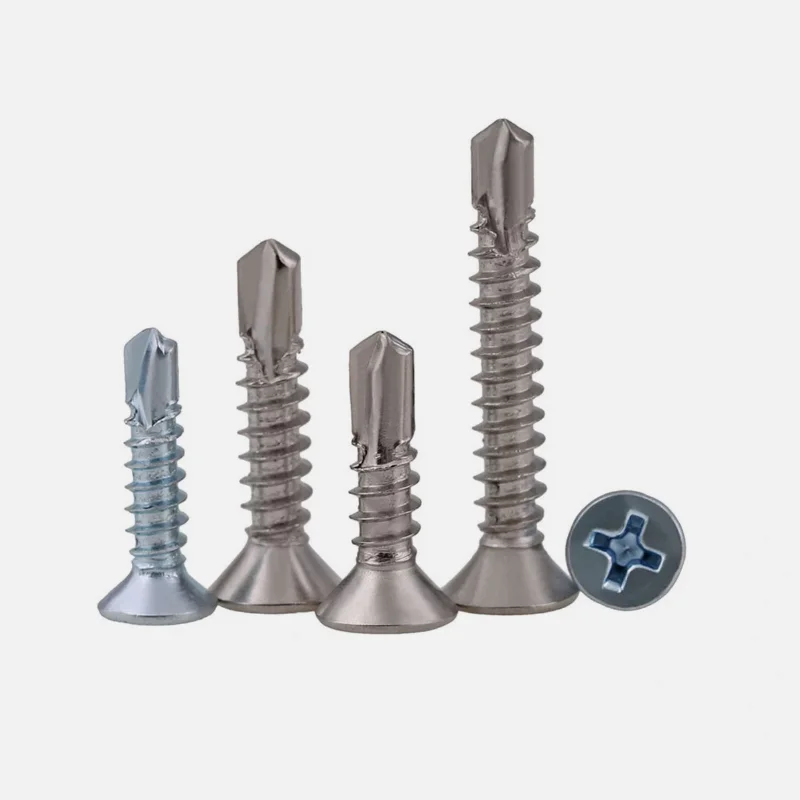 410 Stainless Steel Cross-Head Flat-Top Self-Drilling Self -Tapping Screws M4.2 M4.8 Nickel-Plated Self -Tapping Dovetail Screws