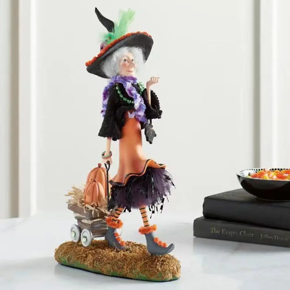 

Horror Resin Home Decoration Ornaments Gift DIY Desktop Decor Witch Doll Statue Halloween Decoration Bewitching Figurine