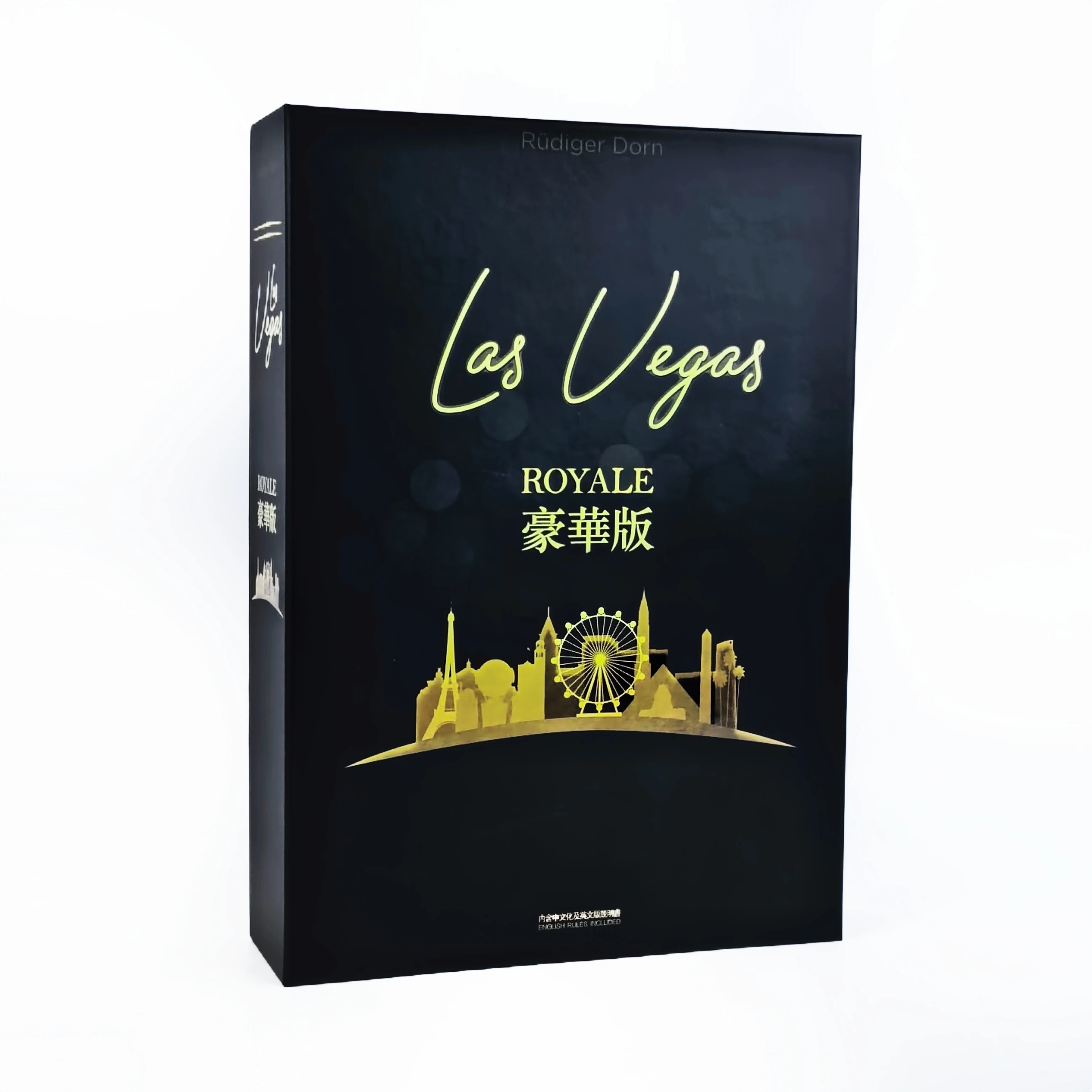 Board Game: Las Vegas Deluxe Big Box Edition Wooden Dice Tray,Quality Upgrade,Classic Party Game for Friends & Icebreaker Nights