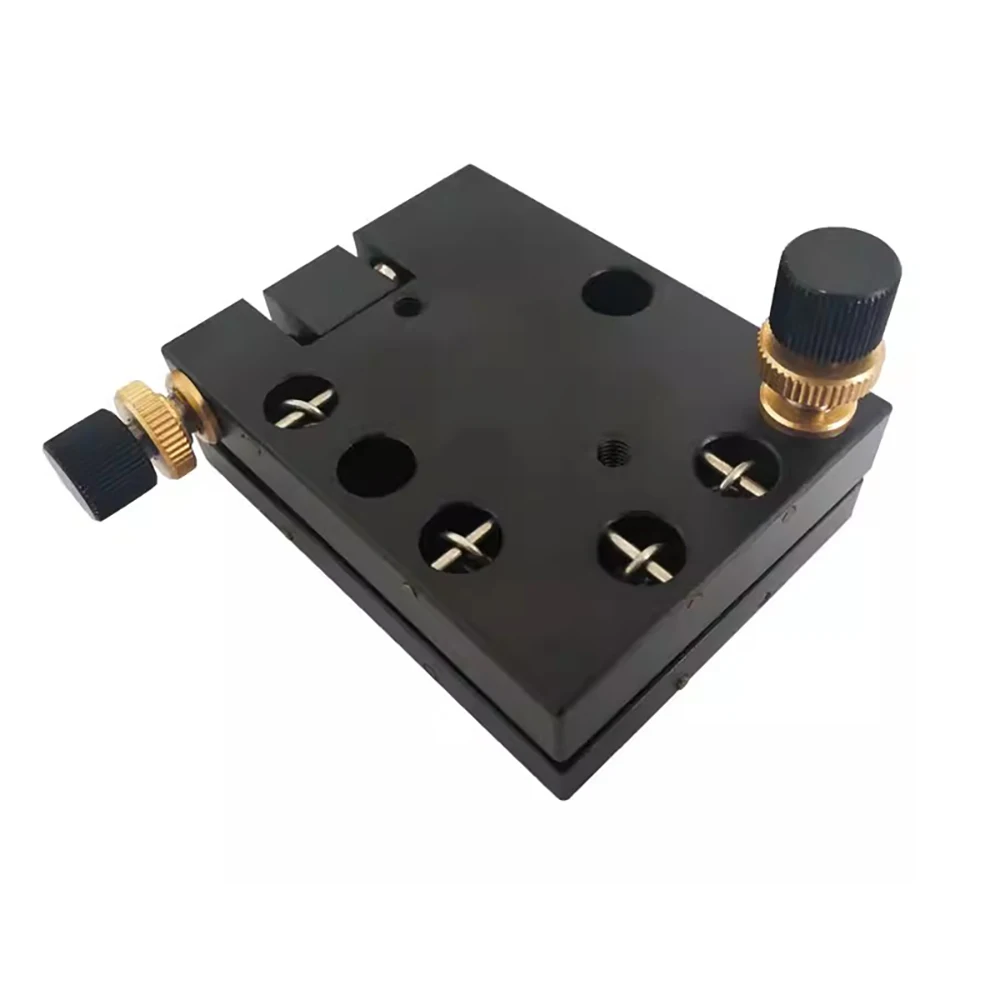 Manual Dual-Axis Precision Tilting Stage with Pitch & Rotation Adjustment for Optical Applications