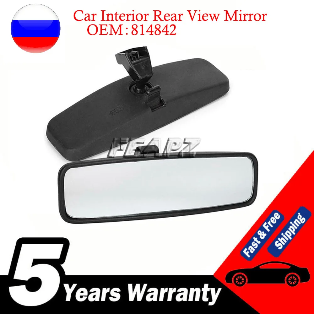 High Quality Car Interior Rear View Mirror Replacement  for Peugeot 107 206 106 Toyota Aygo Citroen C1 814842