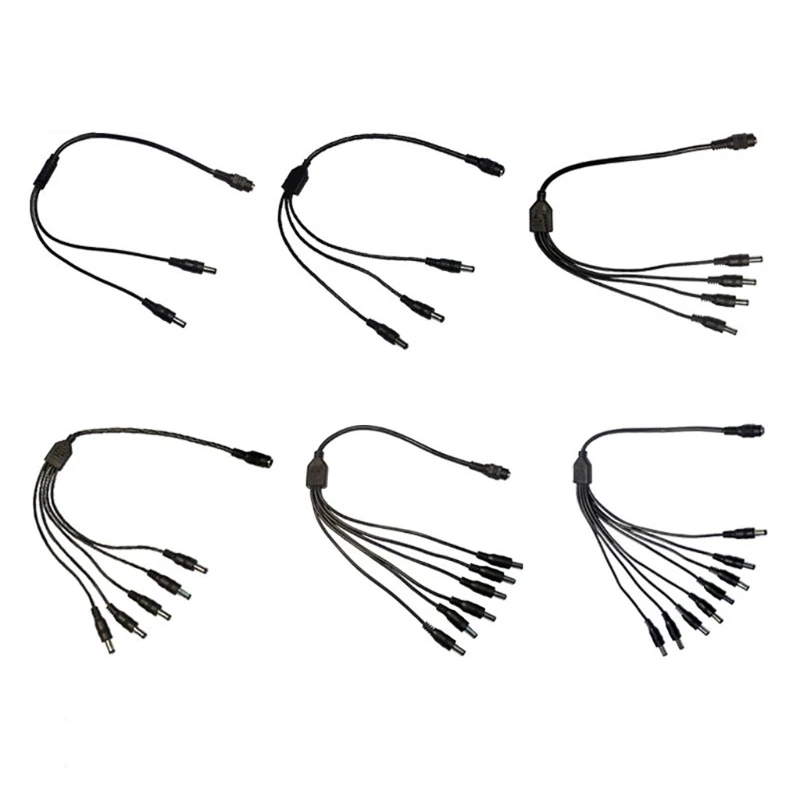 Đầu Nối Nữ Đến Nam DC5521 Dây 5.5 Mm X 2.1 Mm Cáp Chia Nguồn Cho Camera Quan Sát Xe Giám Sát Đèn LED