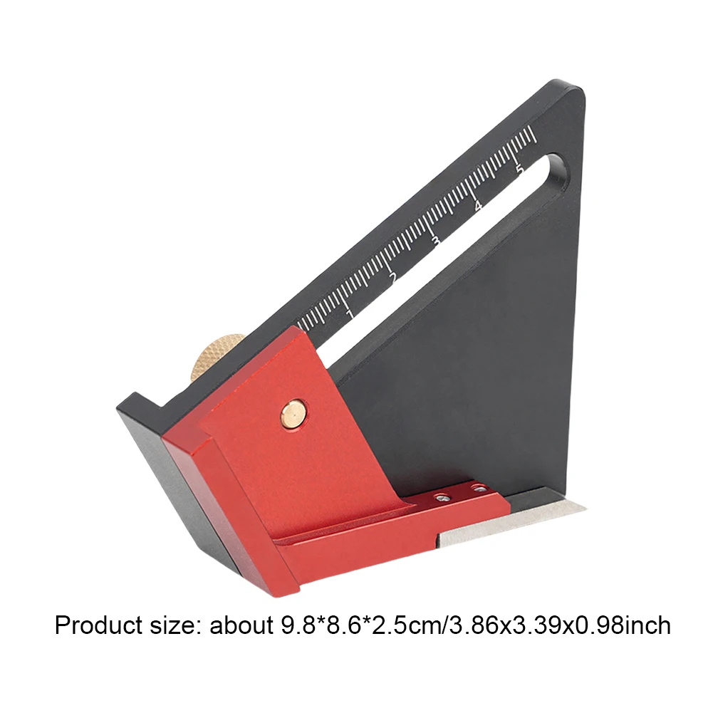 مقياس ارتفاع النجارة مقياس العمق المحمول متعدد الوظائف أداة قياس الارتفاع/العمق لشفرات المنشار وقم التوجيه